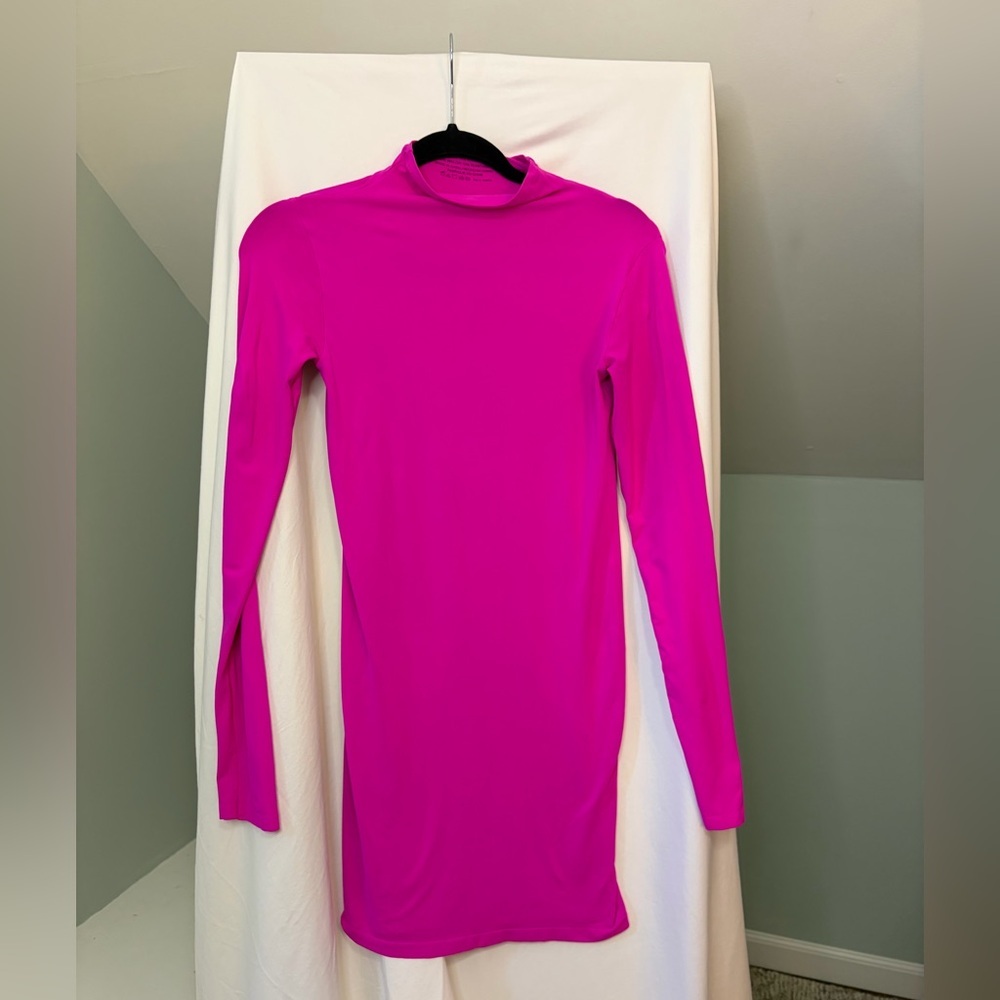 SKIMS Vibrant Pink Bodycon Dress size Large